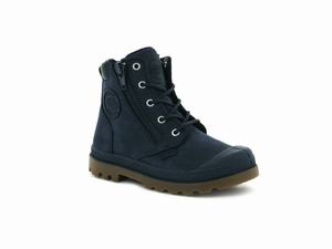 Palladium Gyerek Bakancs - Pampa Hi Cuff Waterproof Sötét Kék | 267CJDUPY